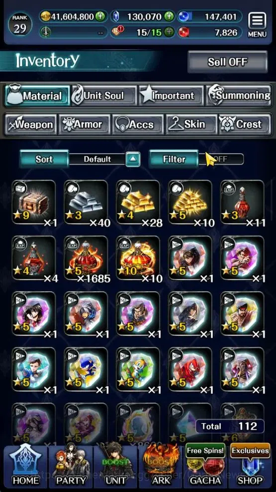 Last Cloudia Accounts GLOBAL|Rank 29|130K Crystal|Top Tier Unit [DL Jude image 17