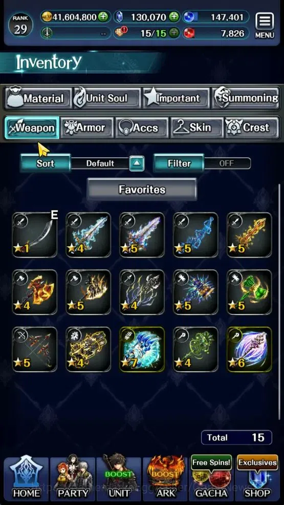 Last Cloudia Accounts GLOBAL|Rank 29|130K Crystal|Top Tier Unit [DL Jude image 20