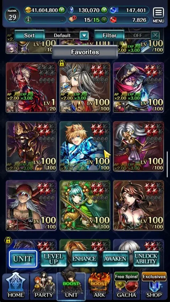 Last Cloudia Accounts GLOBAL|Rank 29|130K Crystal|Top Tier Unit [DL Jude image 4