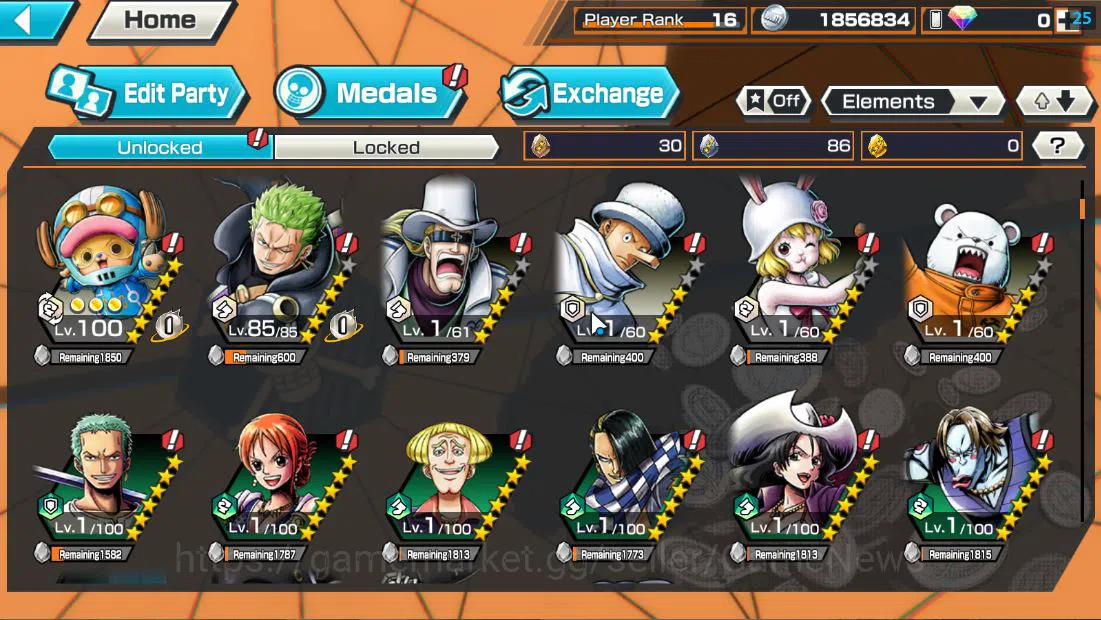 One Piece Bounty Rush Accounts Global|6 EX| T4E D.Teach,T5E Jaygarcia,AMS [Borsal image 6