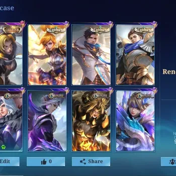 Mobile Legends: Bang Bang Accounts Collector Global|138 Hero|Skin 268|Renowned|Lightborn Alucard Fanny Granger|DragonTamer