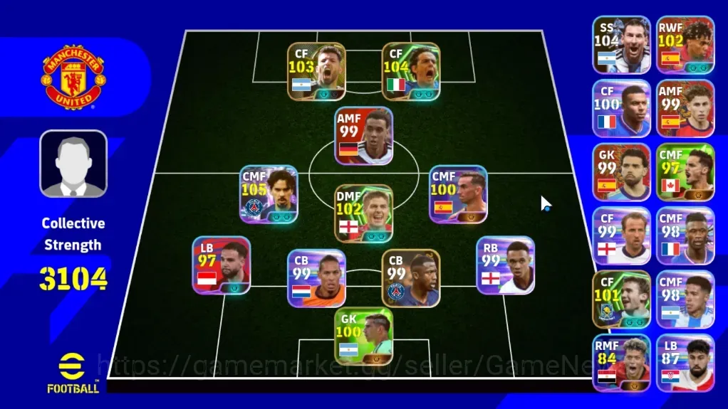 eFootball Accounts Legends & Iconic Players Android|Power 3104|Epic Filippo Inzaghi,Sergio Aguero,Steven Gerrard,Andriy|Show 1