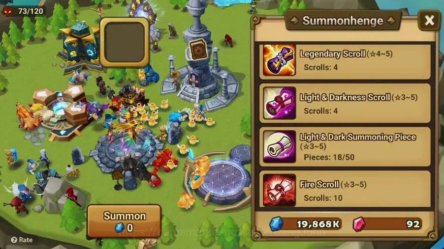 Summoners War: Sky Arena Accounts Starter GLOBAL | NB 5 TESHAR,Starter Gacha 115 12Y+160 11Y Scrool, 3 Legendary All 4