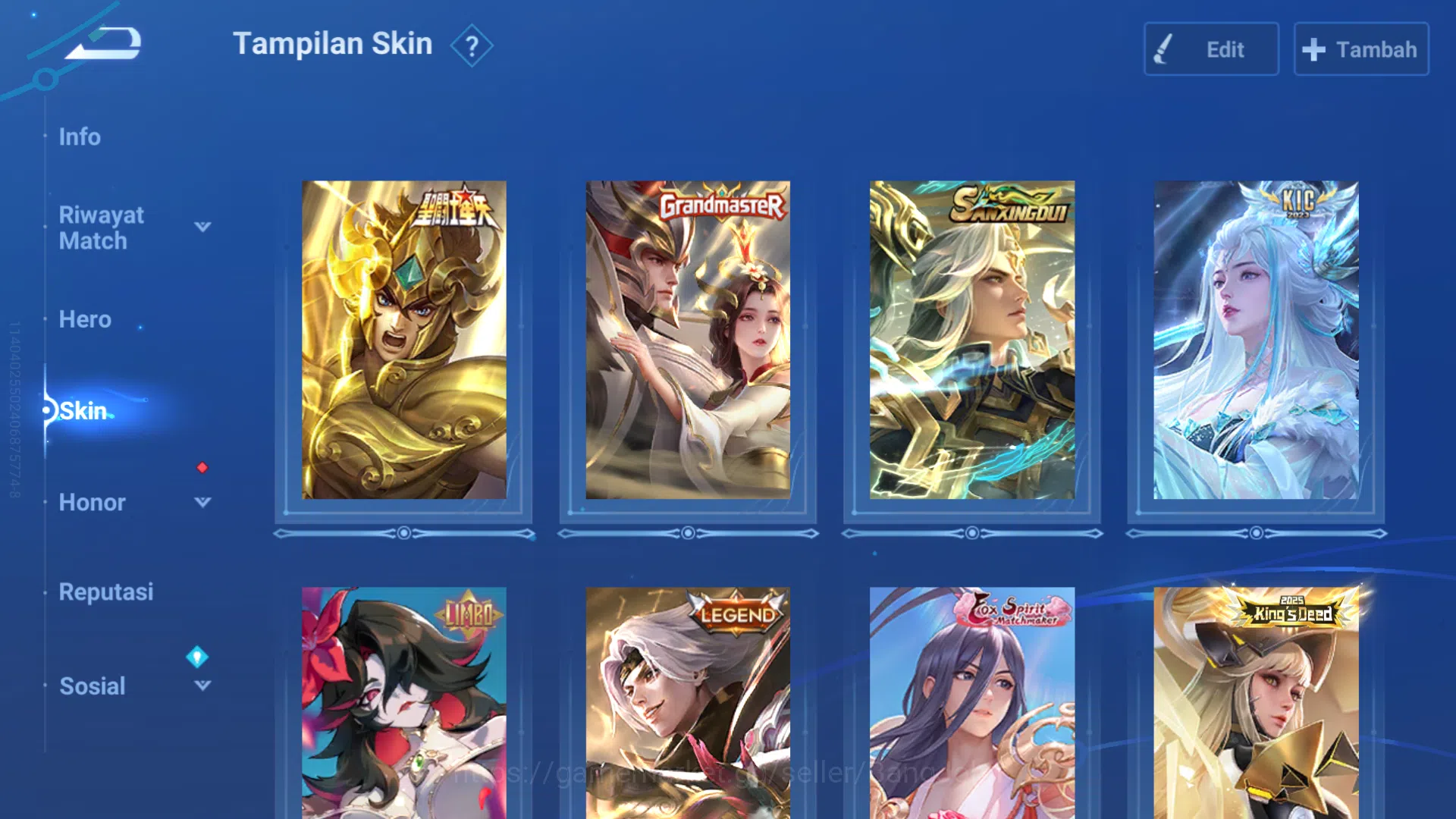 Honor of Kings Accounts GLOBAL | Hero 110 | Skin 24 Full Skin Epic | CRYST image 2