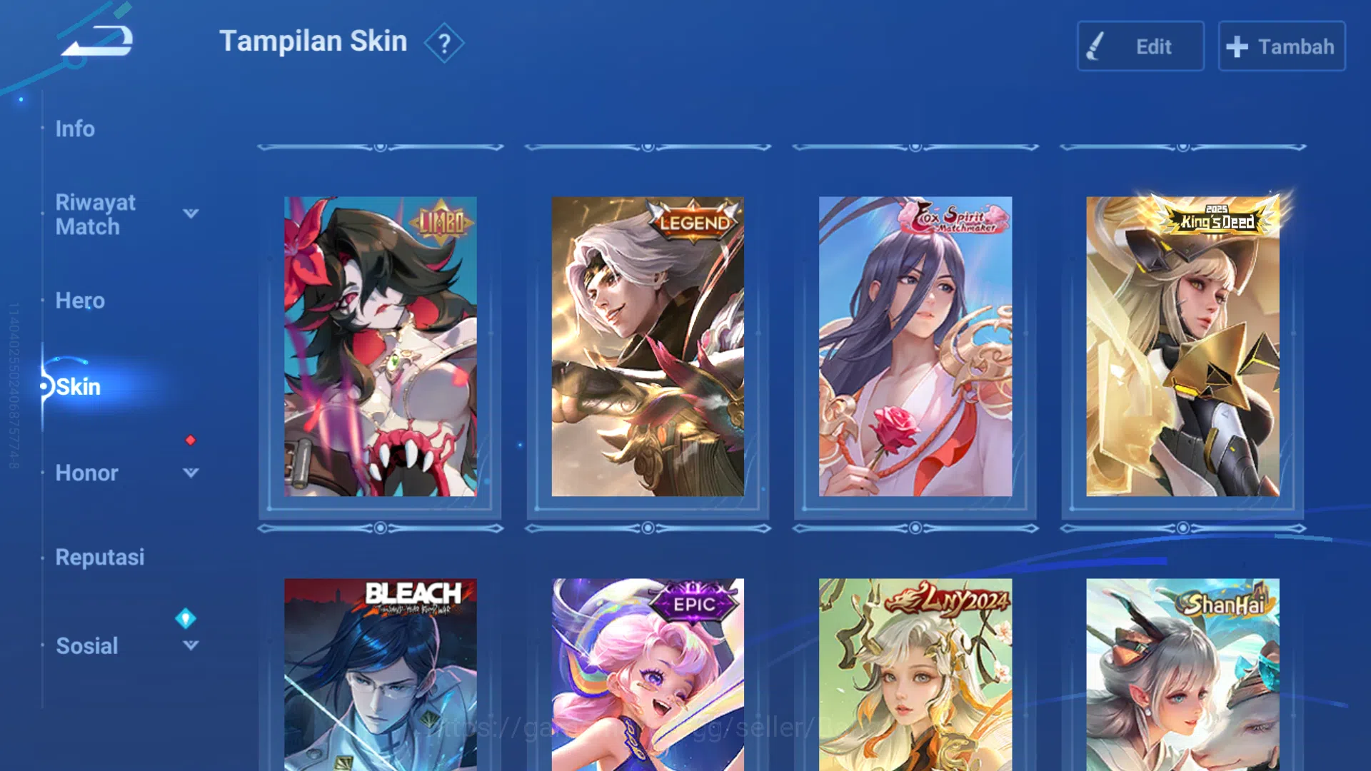 Honor of Kings Accounts GLOBAL | Hero 110 | Skin 24 Full Skin Epic | CRYST image 3