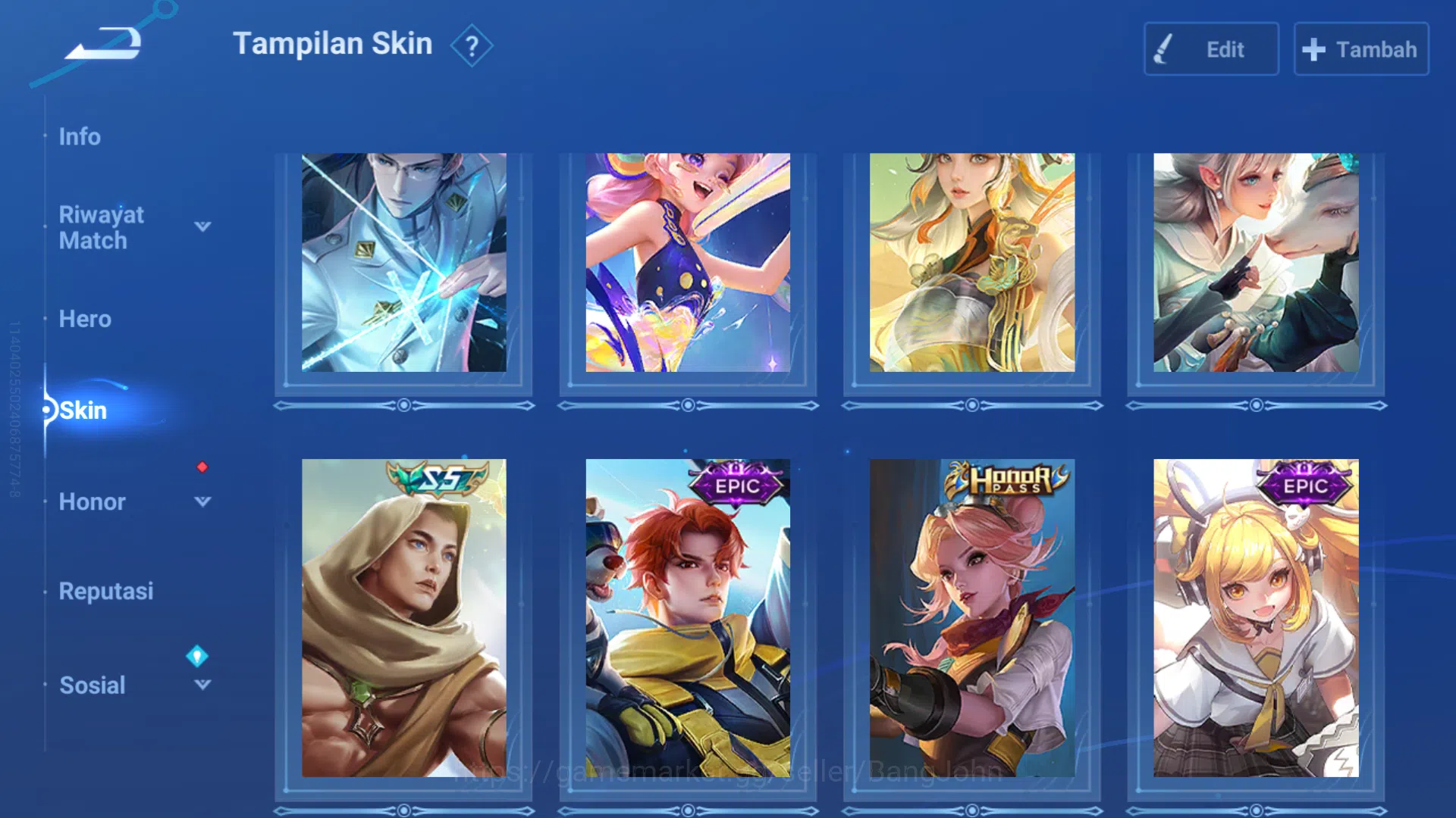 Honor of Kings Accounts GLOBAL | Hero 110 | Skin 24 Full Skin Epic | CRYST image 5