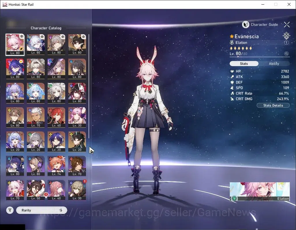 Honkai Star Rail Accounts Others Asia|TL 70|15 Limited|25 Pass +8,9k 4