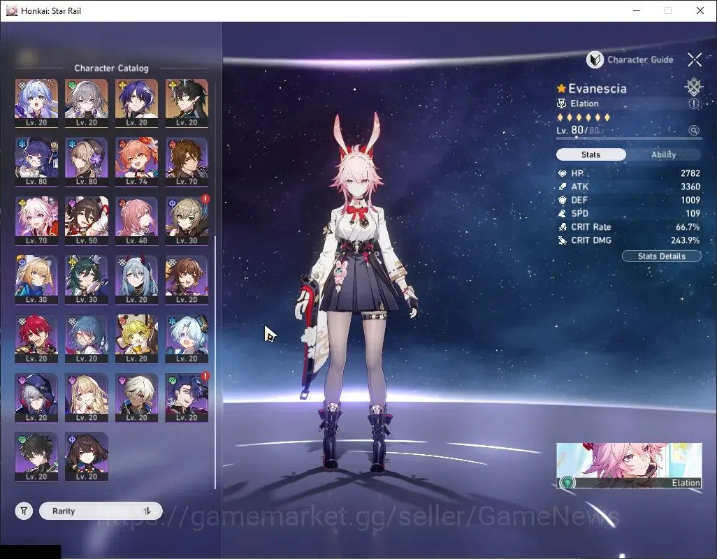 Honkai Star Rail Accounts Others Asia|TL 70|15 Limited|25 Pass +8,9k 5
