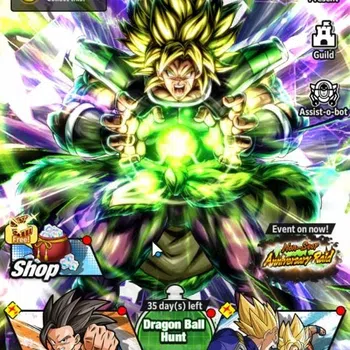 Dragon Ball Legends High-End 280M TotalPwr|LV159|4 UL+2 LR+16 LL|Broly Fury,SS  image 1