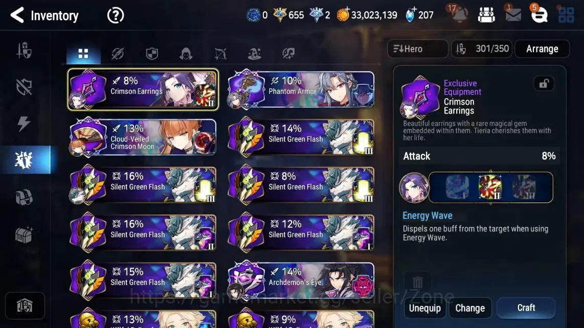 Epic Seven Accounts GLOBAL|7ML (Peira,Bellona,)|PoH+Bless ON|374 Coven image 11