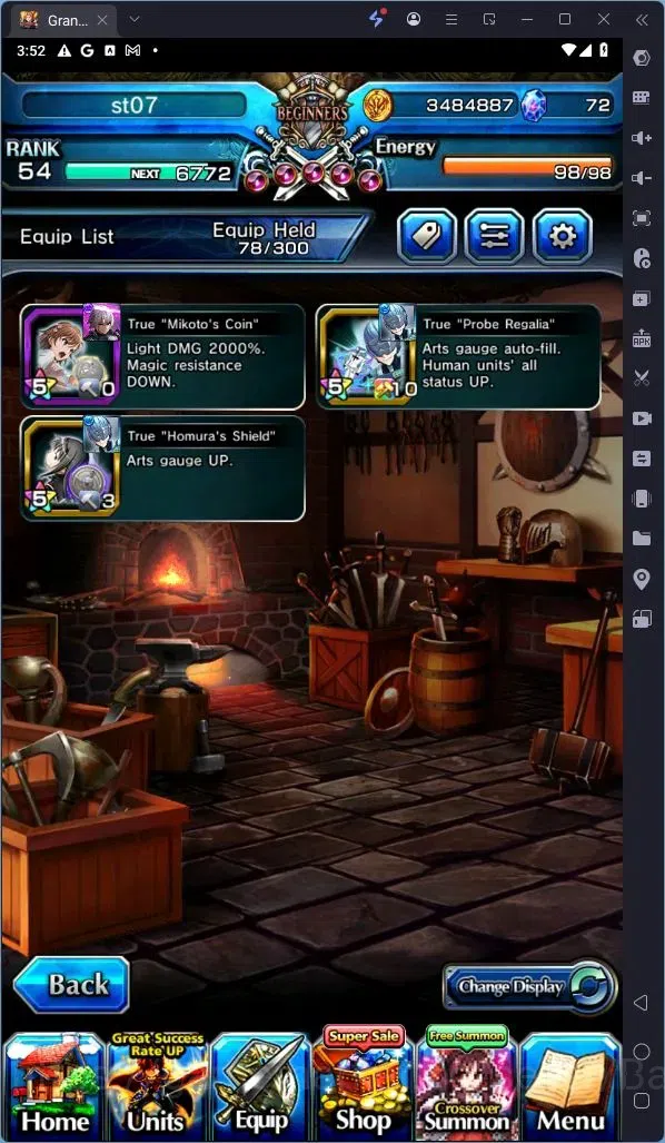 Grand Summoners Accounts Global | Rank 54 | Heart-Stealing Priscilla, Chloe image 2