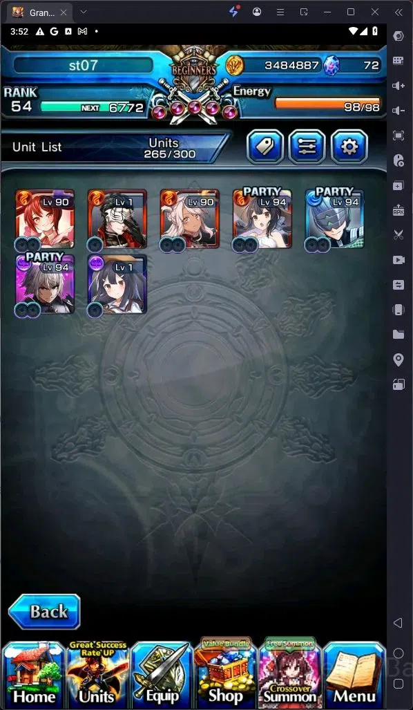 Grand Summoners Accounts Global | Rank 54 | Heart-Stealing Priscilla, Chloe image 3