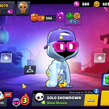 Brawl Stars Accounts 1079 Trophy|17 Brawler 2 Max (Shade,Jae-Yong)|1 Mythic(Gridiron Otis),2 Epic(Guard Rico,Shelly Dancer