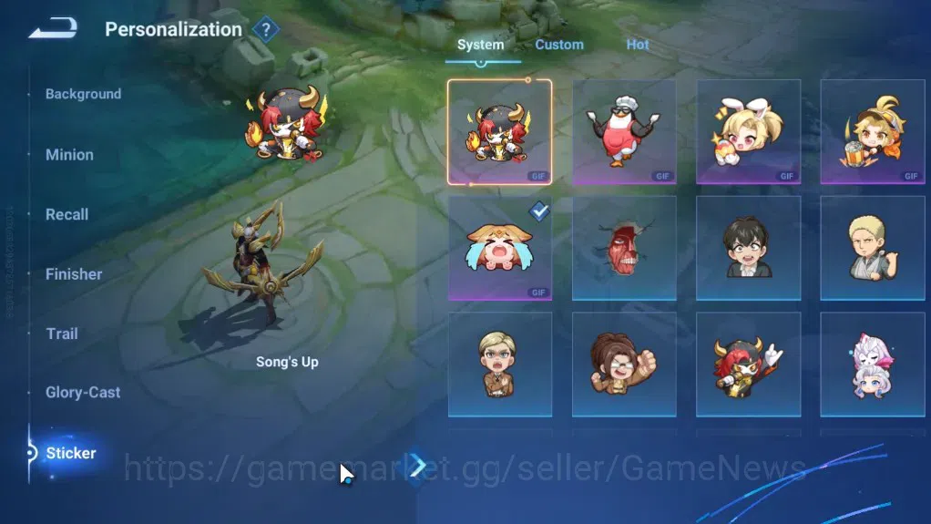 Honor of Kings Accounts Rare Skin Hero 107 Skin 69|Legend Yao,Zilong,Lam,KIC Luna,GM Gan&Mo,Collab AoT Mayene,Heino,14 12