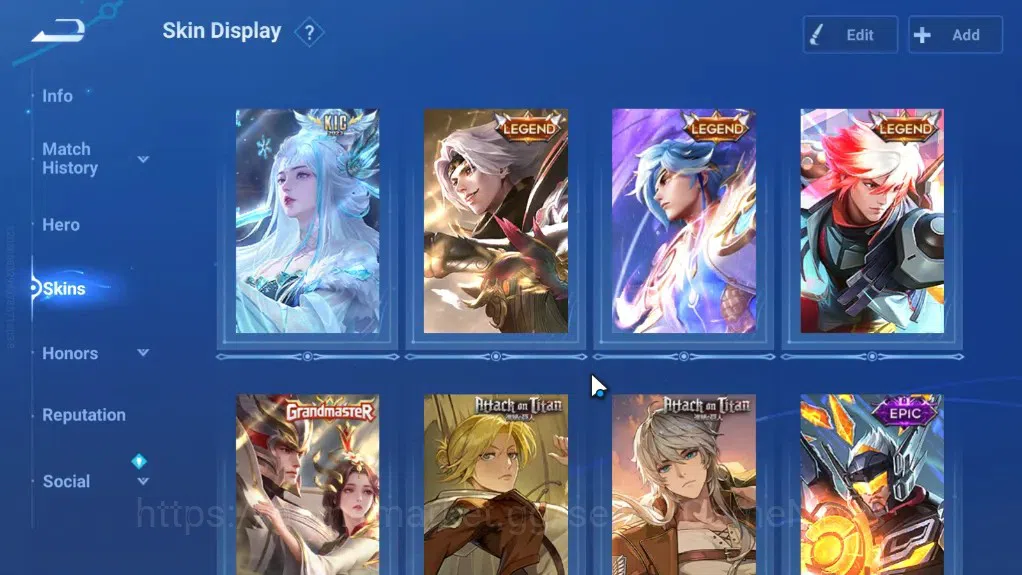 Honor of Kings Accounts Rare Skin Hero 107 Skin 69|Legend Yao,Zilong,Lam,KIC Luna,GM Gan&Mo,Collab AoT Mayene,Heino,14 3