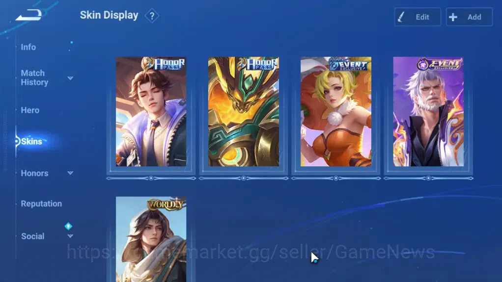 Honor of Kings Accounts Rare Skin Hero 107 Skin 69|Legend Yao,Zilong,Lam,KIC Luna,GM Gan&Mo,Collab AoT Mayene,Heino,14 6