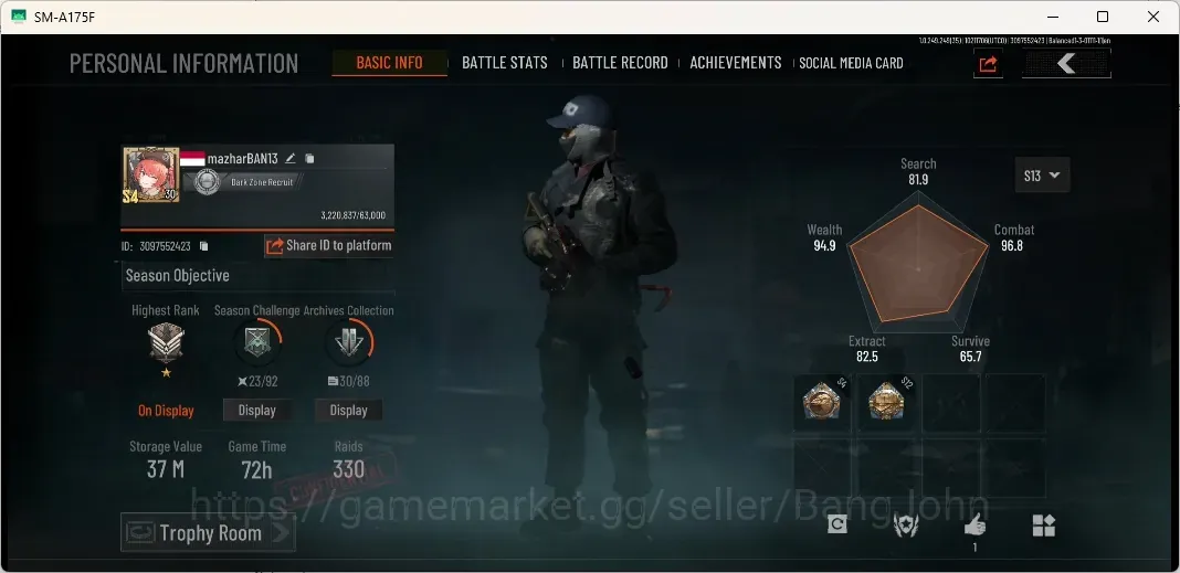Arena Breakout Accounts High Value Mobile | SV 37M | CV 19,7M | Exclusive MG H416, Quickhawk MDR, Maelstrom AUG | T7 Thermal 1