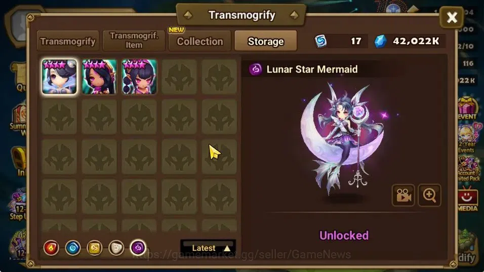 Summoners War: Sky Arena Accounts GLOBAL Lv 42|1 LD[Narsha]|6 Total NB5[Nora,Cheongp image 13