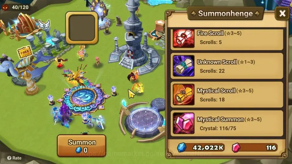 Summoners War: Sky Arena Accounts GLOBAL Lv 42|1 LD[Narsha]|6 Total NB5[Nora,Cheongp image 16
