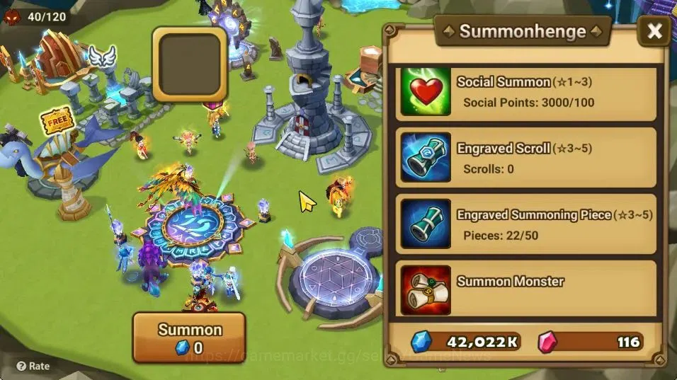 Summoners War: Sky Arena Accounts GLOBAL Lv 42|1 LD[Narsha]|6 Total NB5[Nora,Cheongp image 17