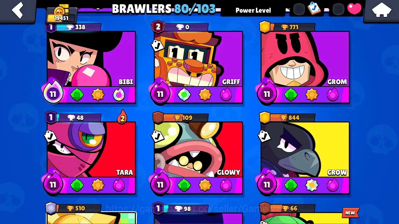 Brawl Stars Accounts 19451 Trophy|80 Brawlers 21 Max|UL(KAZE,SIRIUS)|Le image 10