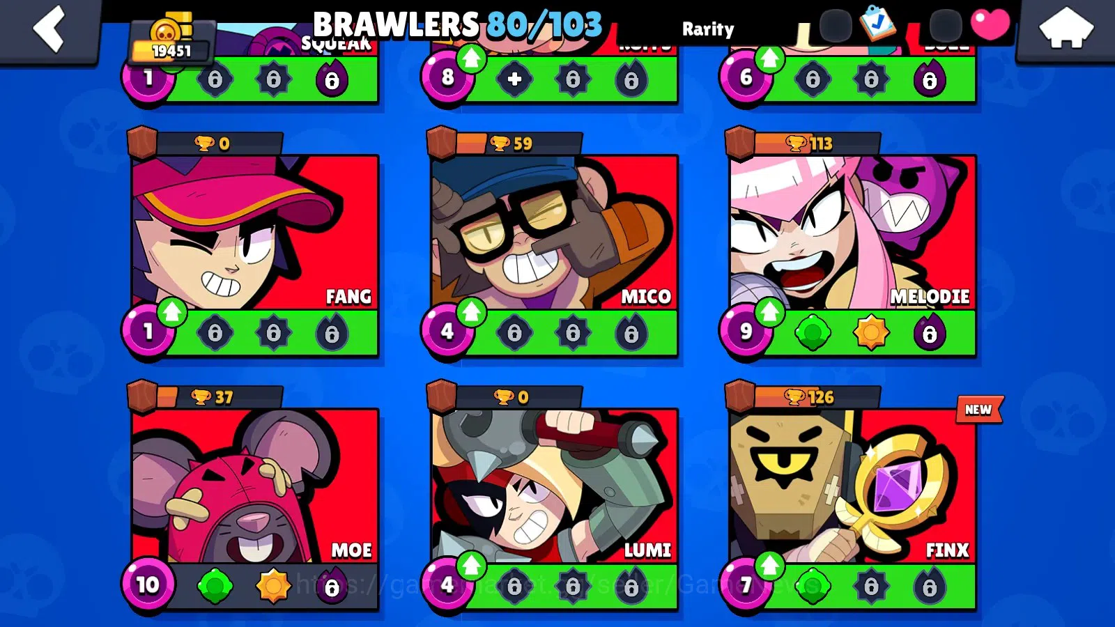 Brawl Stars Accounts 19451 Trophy|80 Brawlers 21 Max|UL(KAZE,SIRIUS)|Le image 15