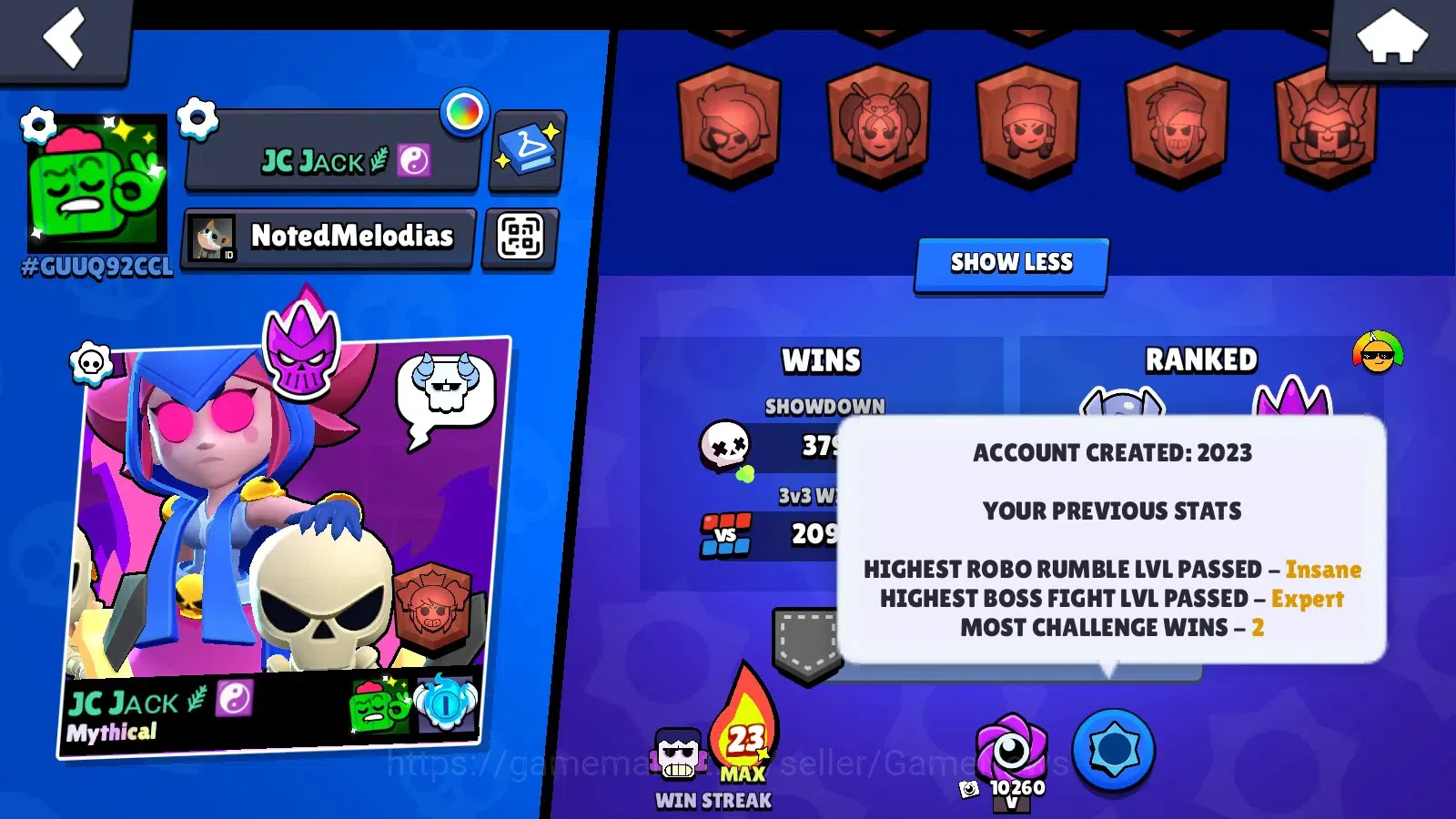Brawl Stars Accounts 19451 Trophy|80 Brawlers 21 Max|UL(KAZE,SIRIUS)|Le image 5