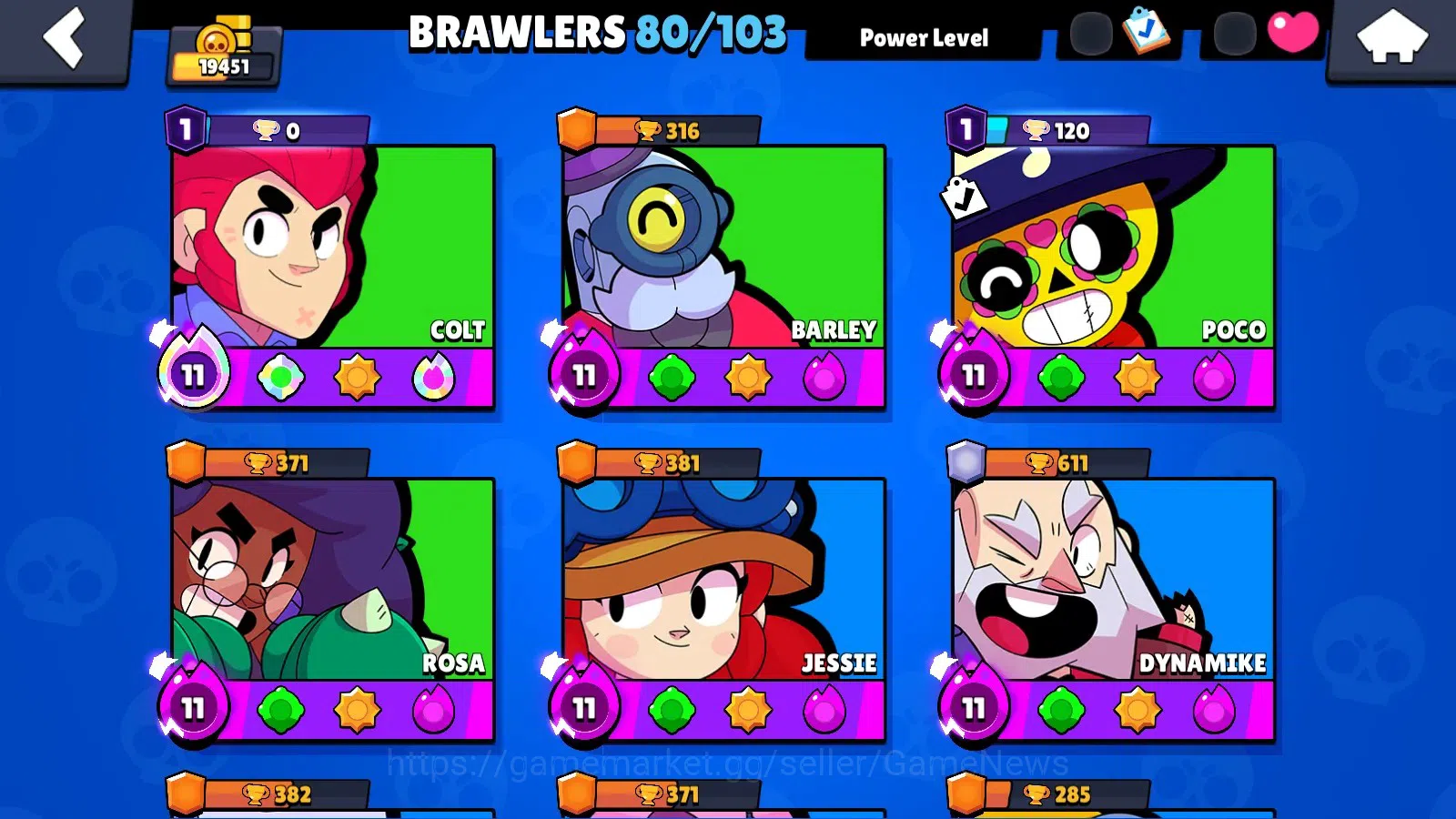 Brawl Stars Accounts 19451 Trophy|80 Brawlers 21 Max|UL(KAZE,SIRIUS)|Le image 8