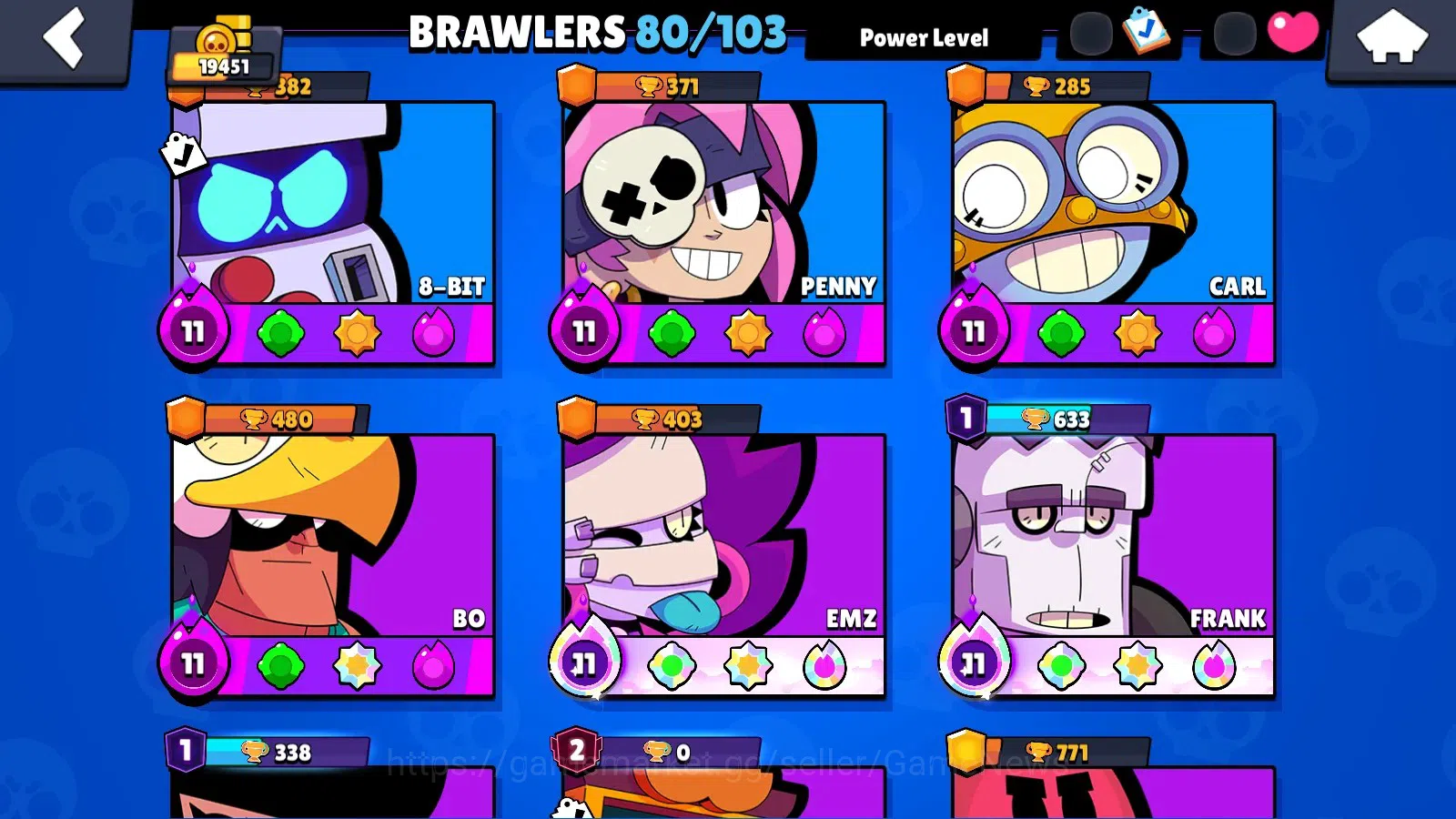 Brawl Stars Accounts 19451 Trophy|80 Brawlers 21 Max|UL(KAZE,SIRIUS)|Le image 9