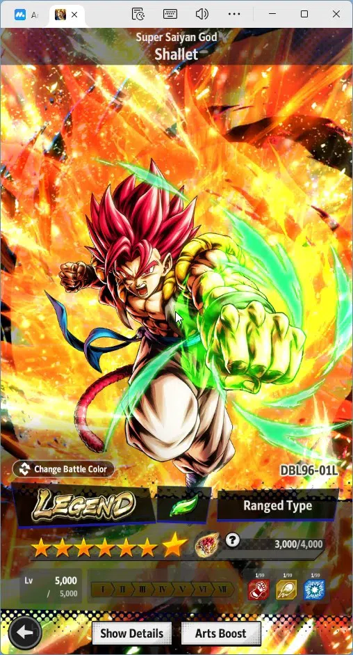 Dragon Ball Legends Accounts Global | Lvl 148|12.1M Total Power|122 CC|1 UL|3 L image 6