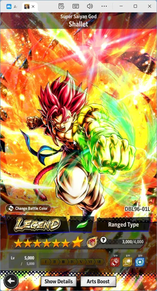 Dragon Ball Legends Accounts Global | Lvl 148|12.1M Total Power|122 CC|1 UL|3 L image 7