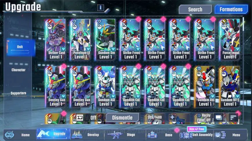 SD Gundam G Generation ETERNAL Accounts Global Rank 1|StrikeFreedom MaxLimitBreak,Destiny  image 5