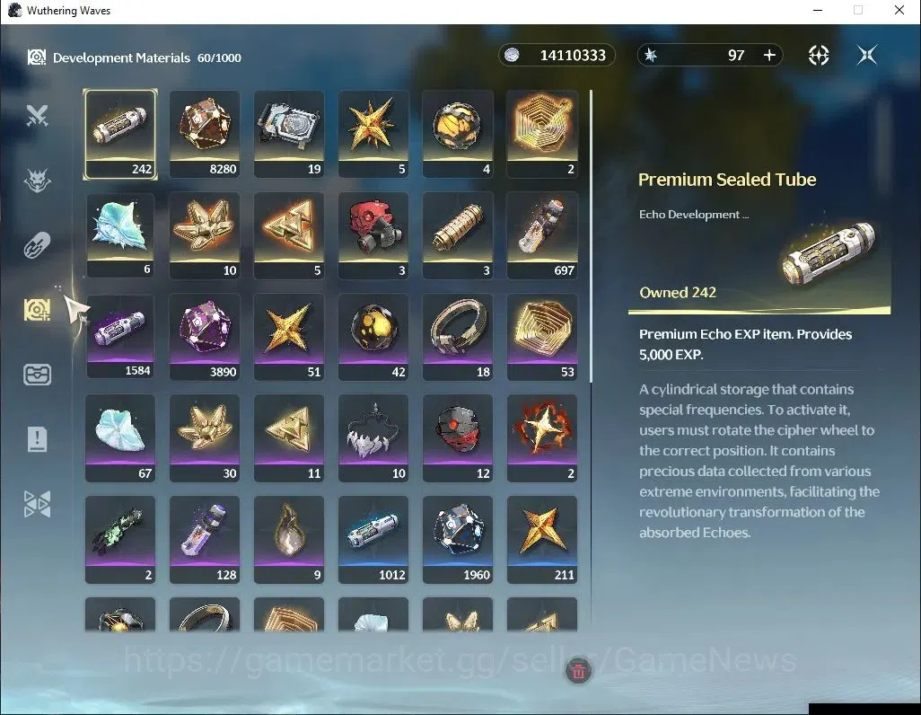 Wuthering Waves Accounts Reroll NA | UL 47 | 1 Limited | Hiyuki R4 + Sign | Data Bank Lv 30 | MC Female | Log Kuro | Check 7