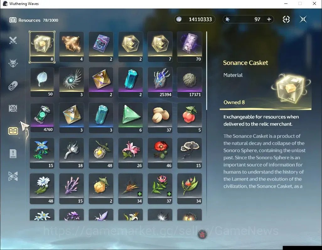 Wuthering Waves Accounts Reroll NA | UL 47 | 1 Limited | Hiyuki R4 + Sign | Data Bank Lv 30 | MC Female | Log Kuro | Check 8