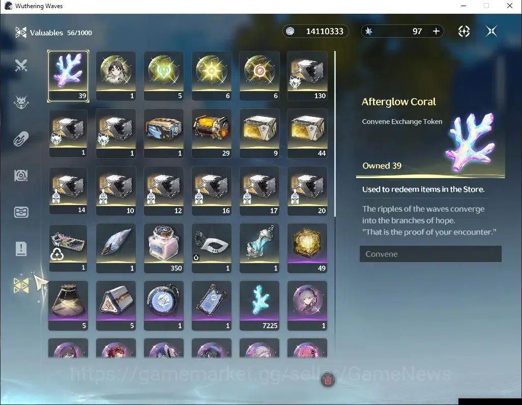 Wuthering Waves Accounts Reroll NA | UL 47 | 1 Limited | Hiyuki R4 + Sign | Data Bank Lv 30 | MC Female | Log Kuro | Check 9