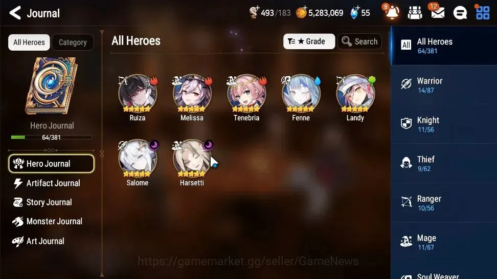 Epic Seven Accounts Global|UnVerif|2 ML(Salome,Harsetti)+Ruiza,Melissa image 5