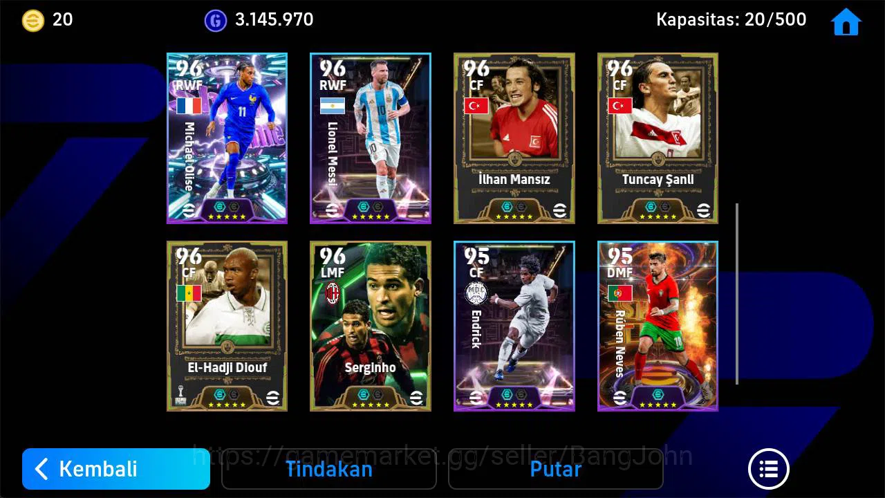 eFootball Accounts Power 3136, Xavi epic new, rio Ferdinand legend, D image 3