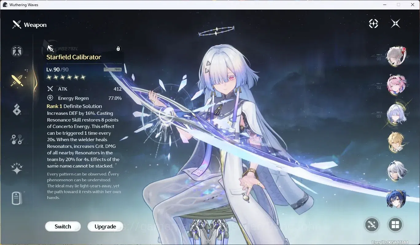 Wuthering Waves Accounts SEA|UL75 |Rank8| 6x 5* CharLimit (Mornnye,Luck,Gal image 4