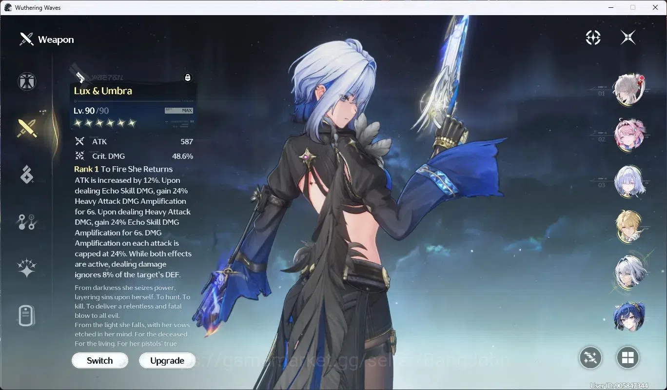 Wuthering Waves Accounts SEA|UL75 |Rank8| 6x 5* CharLimit (Mornnye,Luck,Gal image 6