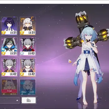 Honkai Impact 3rd Accounts Mid-Game SEA|Lv 52|Seele Vollerei SP 1/4,Kiana Kaslana HeVo 1/4,Coralie VB 1/4,Pardofelis