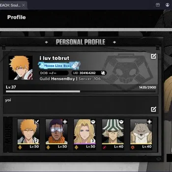 BLEACH: Soul Resonance Accounts Nuverse SEA|Lv.46|4 SSR 2 Sign (IchigoDZ B2,Tosen,UraharaKomamura)+Stamp|Check SS|Log