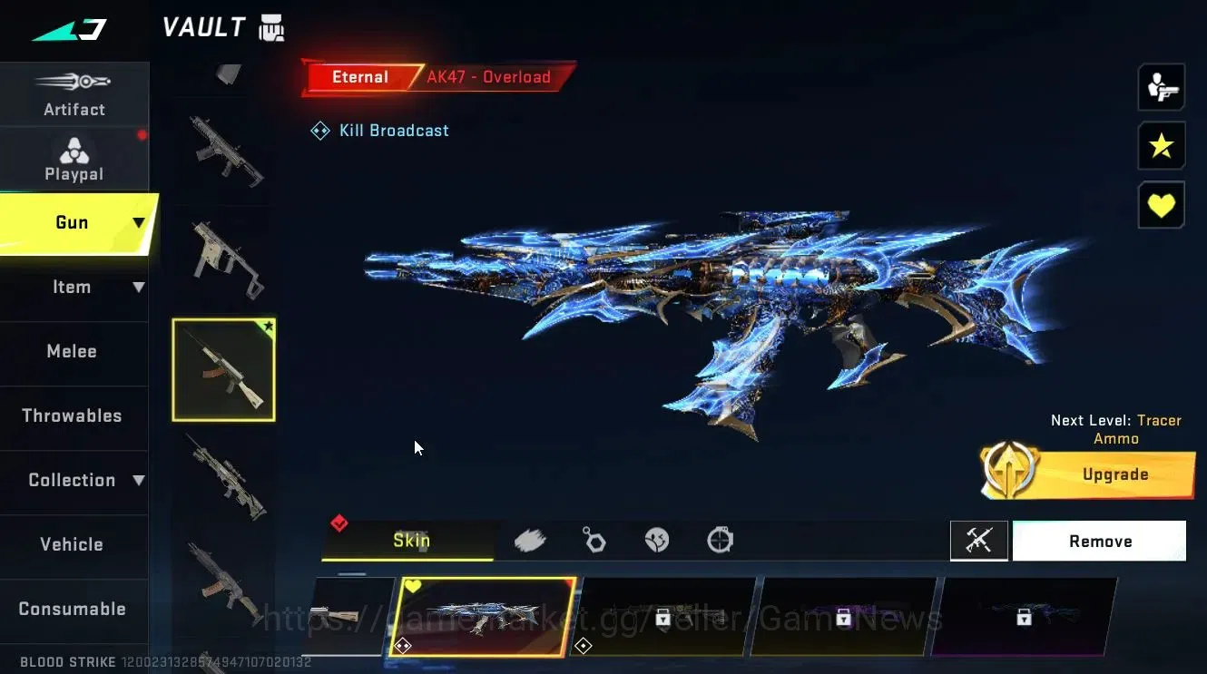Blood Strike Accounts Collab Skin ASIA|ETERNAL AK47 Lv3|Collab BLEACH [Toshiro, Etc]+TR [FN2000]|Anniv EVO FAL-Draco|ULTRA 12