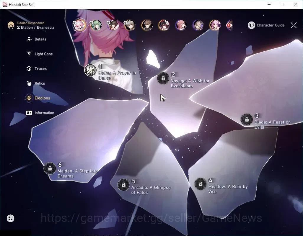 Honkai Star Rail Accounts Asia|TL 46| Free HI3 | 4 Limited | Evanescia E1+Si image 5