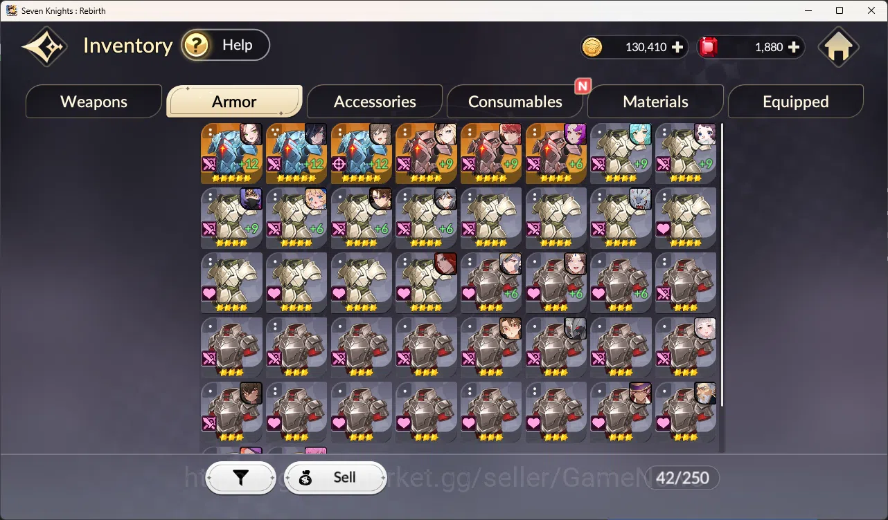 Seven Knights Re:Birth Accounts [Re:BIRTH] Global3000xxx|1800 Ruby + 10 Legendary  image 9