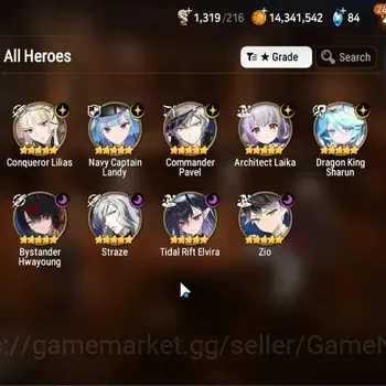 Epic Seven Accounts Starter GLOBAL Unverif|NewEra|9 ML(Zio,Elvira,C Pavel,Etc)+TA