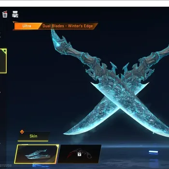 Blood Strike Accounts Starter ASIA Starter|1 ULTRA MELEE Dual Blade - Winter's Edge| 1 Epic Rename Card|Check