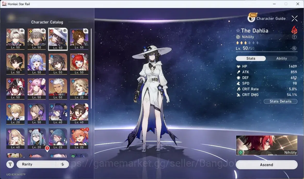 Honkai Star Rail Accounts ASIA | TL40 | Firefly, The Dahlia, Dan Heng IL, Ro image 3