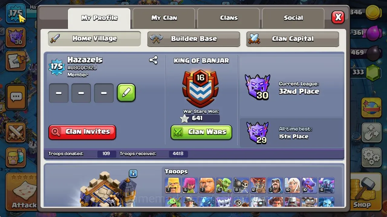 Clash of Clans Accounts High-End TH18-BH10|HH11|Lv.175|BK68,AQ60,MP33,GW34,RC36,DD12|BM26,BC19|5 Legendary & 4 Gold 1