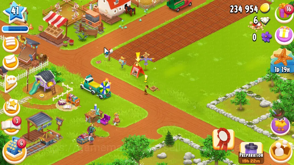 Hay Day Accounts Level 41 | Barn Storage 1050 + Silo Storage 625 | 234k Coins, 6 Diamonds |CN ON|Log Supercell ID|Take 3