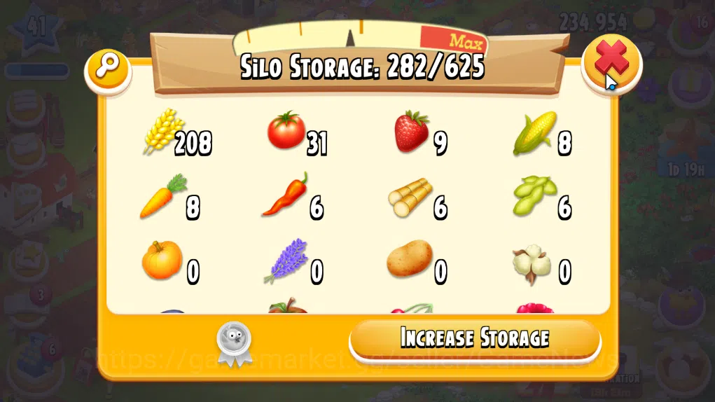 Hay Day Accounts Level 41 | Barn Storage 1050 + Silo Storage 625 | 234k Coins, 6 Diamonds |CN ON|Log Supercell ID|Take 8